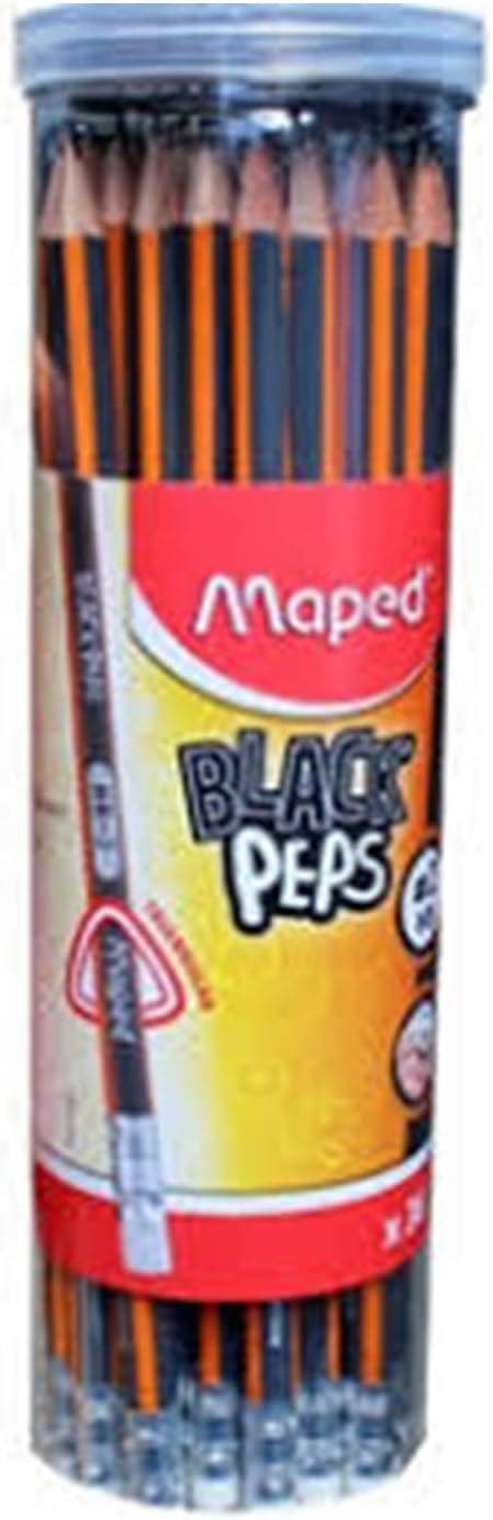 Maped Paquete escolar de lápices Black Peps Triangular Graphite 2