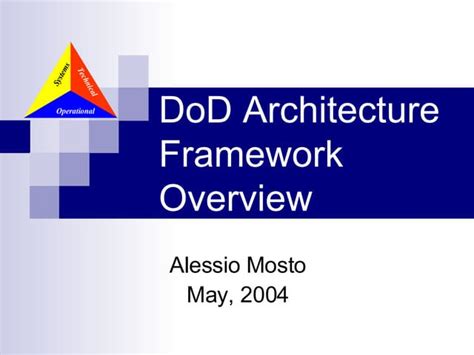 Dod Architecture Framework Overview Ppt