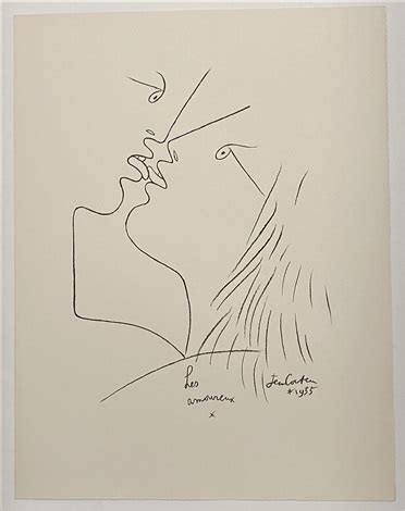 The Kiss Les Amoureux By Jean Cocteau On Artnet