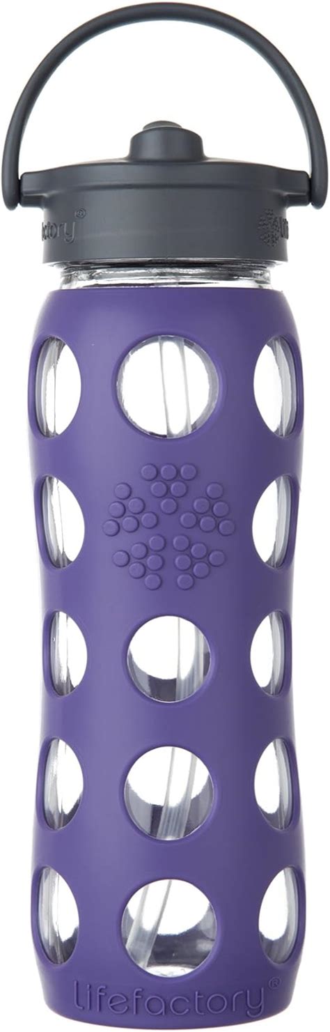 Lifefactory Ounce Bpa Free Glass Water Bottle With Straw Cap And