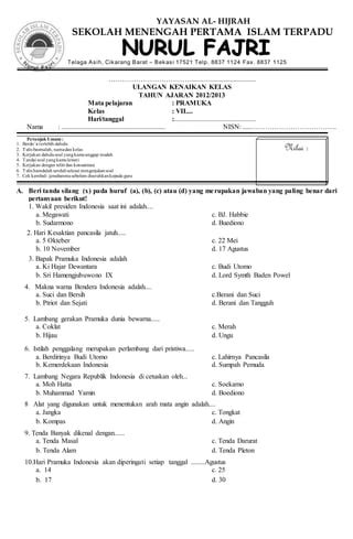 Pramuka Kelas 7 Terbaru PDF