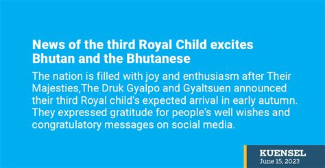 News Of The Third Royal Child Excites Bhutan And The Bhutanese