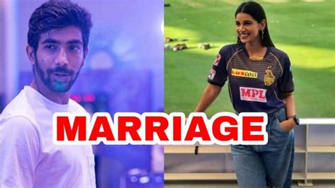 Congratulations: Jasprit Bumrah and sports anchor Sanjana Ganeshan all ...