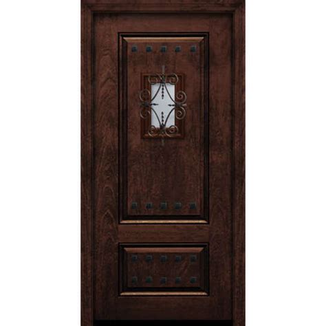 Eswda X Exterior Mahogany Impact In Panel Square Door With