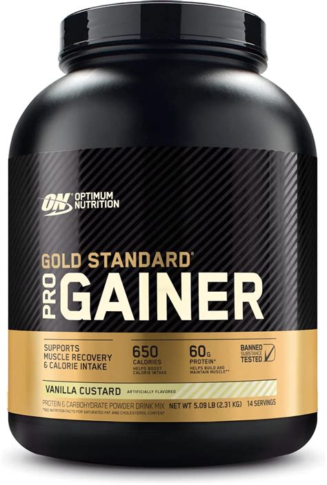 Optimum Nutrition Pro Gainer Vanilla Custard 509 Lbs Amazonae Health