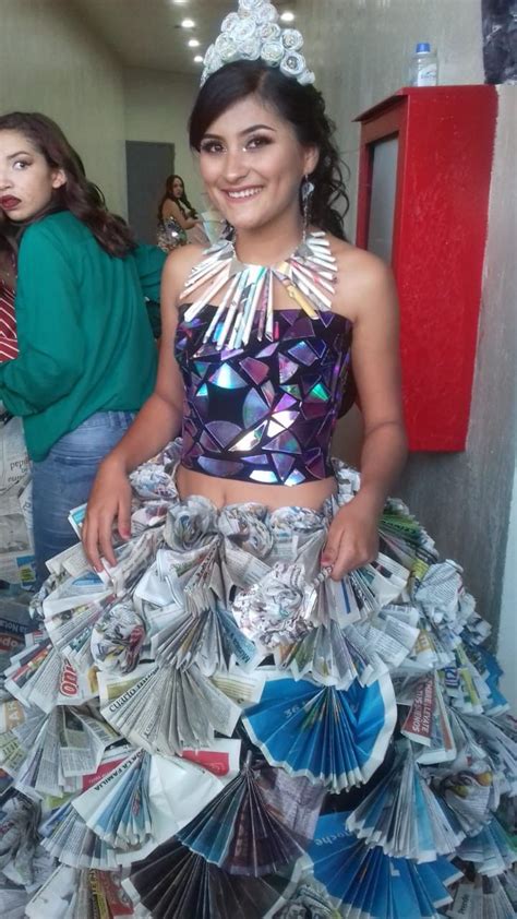 Recycled Dress Vestido Con Material Reciclado