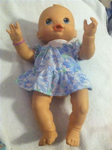 Baby Alive Wets Wiggles Blonde Girl Doll Hasbro Giggles Coos