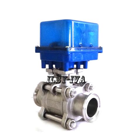 Dn50 Two Way Quick Release Fixed Type Electric Ball Valve With 3 Or 4