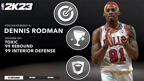 The New Best 3pt Shooting Dennis Rodman Build Nba 2k23 The Best Lockdown Build In The Game