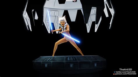 Rule 34 1girls 3d Ahsoka Tano Airress3d 3d Modeller Alien Alien