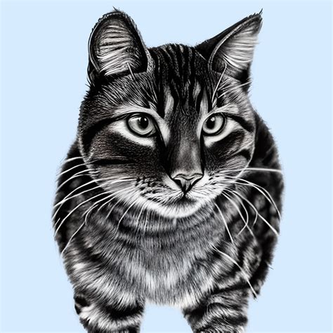 Tabby Cat Sketch Free Stock Photo Public Domain Pictures