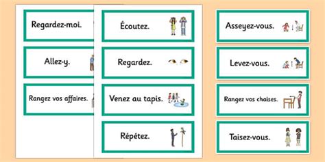 French Classroom Word Cards Hecho Por Educadores Twinkl