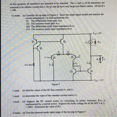 Solved In This Question All Transistors Are Assumed To Be