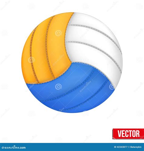 Volleyball in Three Colors. Vector. Isolated on Stock Vector ...