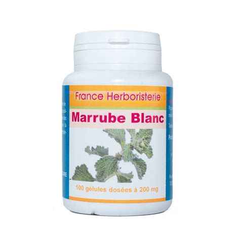 Gelules Marrube Blanc G Lules Dos Es A Mg France Herboristerie