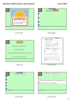 Reading Street Grade 3 My Rows And Piles Of Coins Day 5 TpT