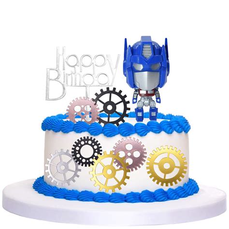 Buy Cake Topper Yuesen Transformers Happy Birthday Cake Topper Car