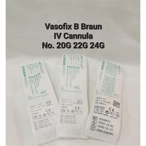 Jual Vasofix B Braun IV Cannula No 20G 22G 24G Shopee Indonesia