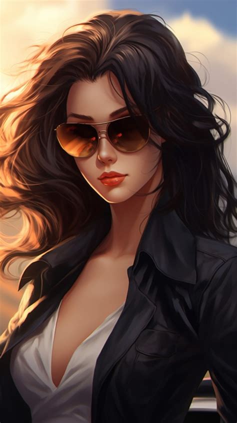 Cute Anime Girl Wearing Sunglasses Aesthetic 55 Wallpaper Images And Photos