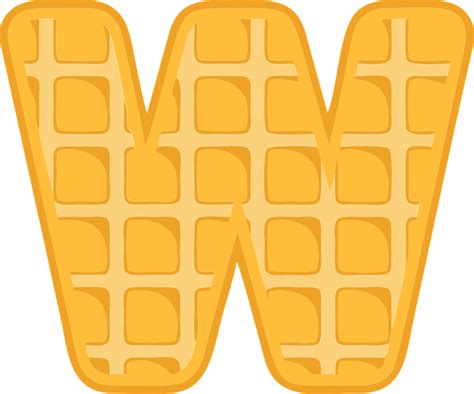 Download W, Alphabet, Waffle. Royalty-Free Vector Graphic - Pixabay