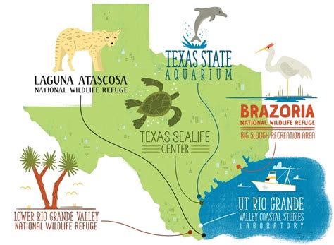 Texas State Aquarium Map | Printable Maps