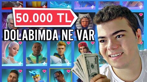 FORTNİTE DOLABIMDA NELER VAR 232 SKİN Fortinte Türkçe YouTube