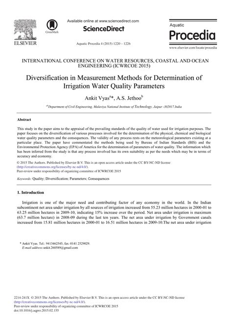 Pdf Diversification In Measurement Methods For Determination Of