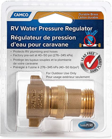 Camco Rv Brass Inline Water Pressure Regulator Vtniceshop