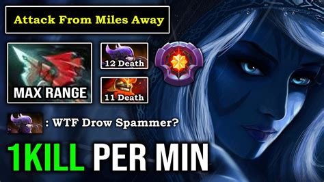 Crazy Kill Per Min Drow Ranger Max Damage Build Melt Enemy From Miles