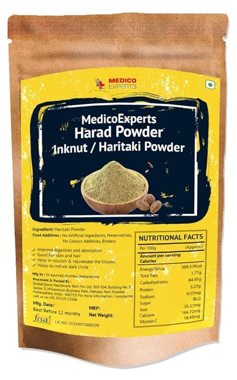 Medicoexperts Harad Powder Gms Haritaki Powder Inknut Powder