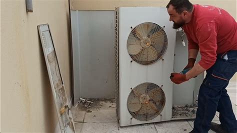 Scrapping Air Conditioners On The Roof Youtube