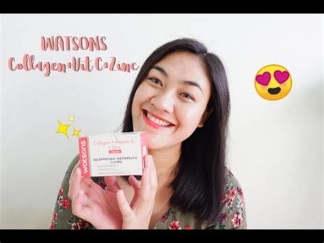 Super Affordable Collagen WATSONS Collagen Vit C Zinc YouTube