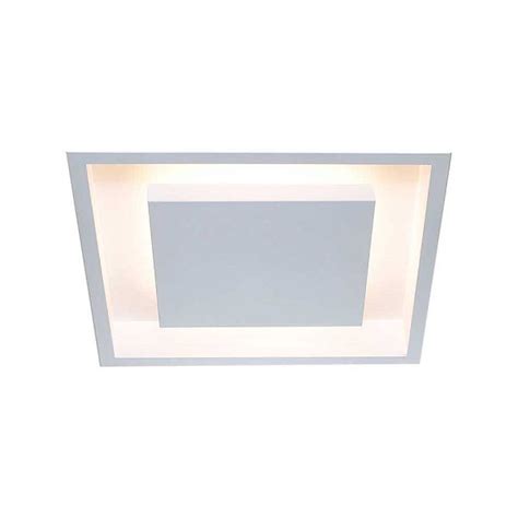 Luminaria Embutir Eclipse Quadrado Cm Bco Texturizado C Branco Sua