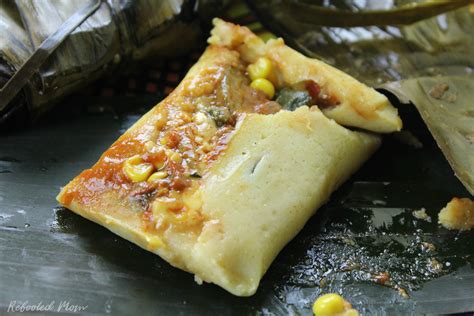 Chicken Tamales In Banana Leaves