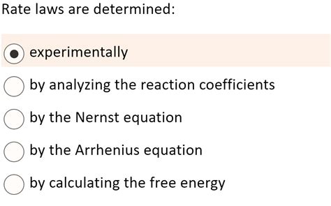 Solved Rates Of Reaction Are Determined Experimentally By