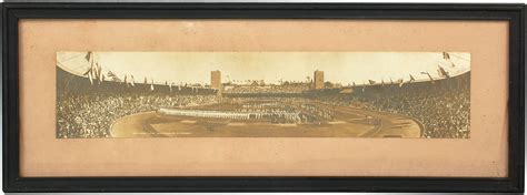 1912 Stockholm Summer Olympics Opening Ceremony Panorama with Jim Thorpe