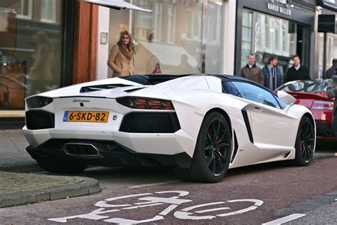 lamborghini, Aventador, Lp700 4, Roadster, White, Blanche, Italian, Supercars Wallpapers HD ...