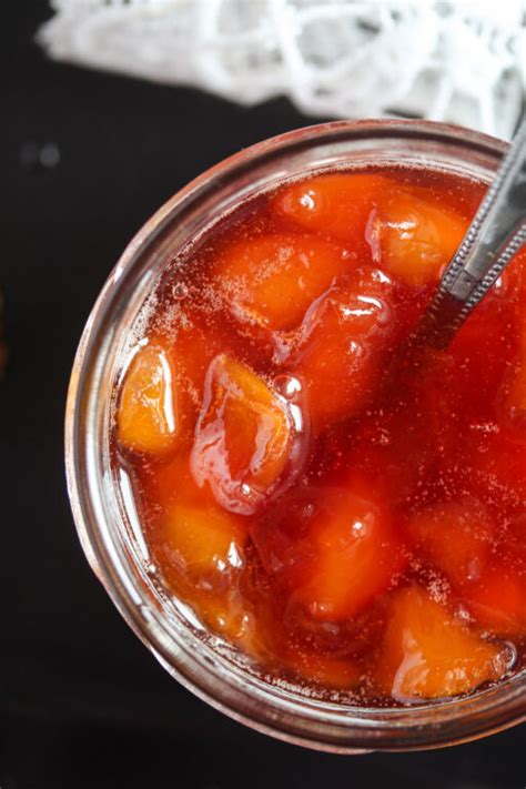 Homemade Peach Jam No Pectin Where Is My Spoon