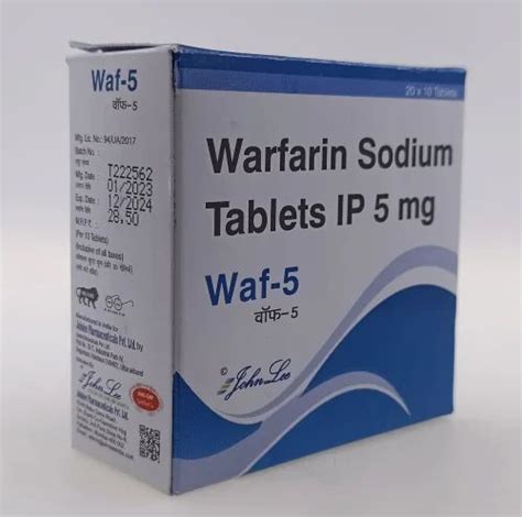 Waf Warfarin Sodium Mg Tablet At Best Price In Mumbai By Easyship