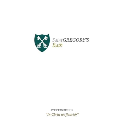 Saint Gregory's Bath Prospectus 2014-15 by St Gregory's Catholic ...