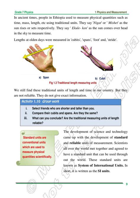 Ethiopia Learning Physics Grade Page In English