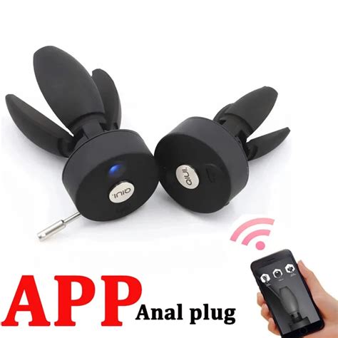 App Remote Control Butt Plug Chastity Device Ass Expander Qiui Pear