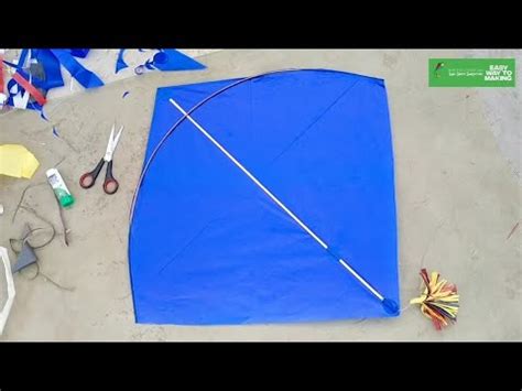 How To Make Kite Easy Pari 1 5 Tawa Guda Making And Flying Easy Way