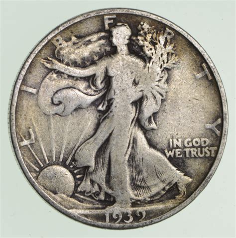 Difficult 50c 1939 S Walking Liberty Half Dollar Tough Mint Mark