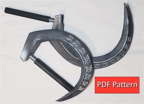 Diy Transforming Death Wolf Sickle Eva Foam Pattern Pdf Etsy