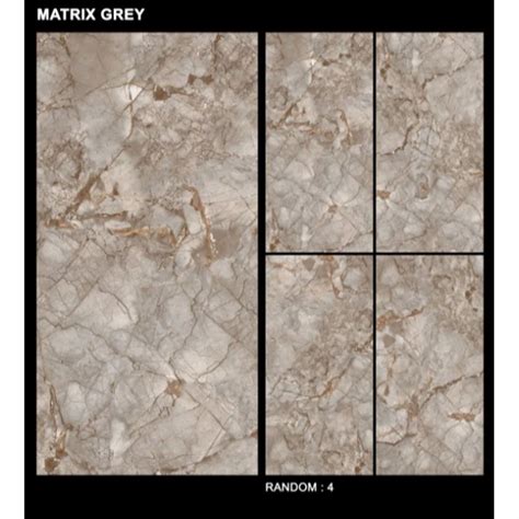 Double Charge Ceramic 600x600MM PGVT GVT Vitrified Tiles Size 2 X 4