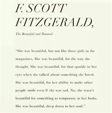 F Scott Fitzgerald She Was Beautiful Quote ShortQuotes Cc