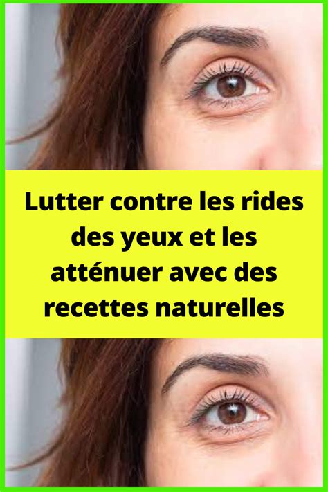 Lutter contre les rides des yeux et les atténuer avec des recettes