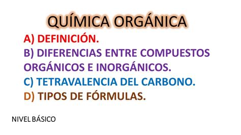 QUÍMICA ORGÁNICA DEFINICIÓN Y CONCEPTOS BÁSICOS YouTube