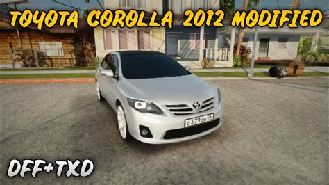 TOYOTA COROLLA 2012 MODIFIED Gta San Andreas Android PC Itx Pak